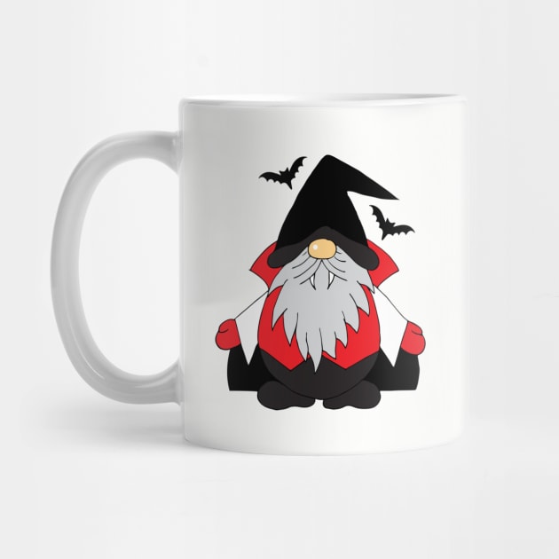 Funny Halloween Dracula Gnome by HotHibiscus